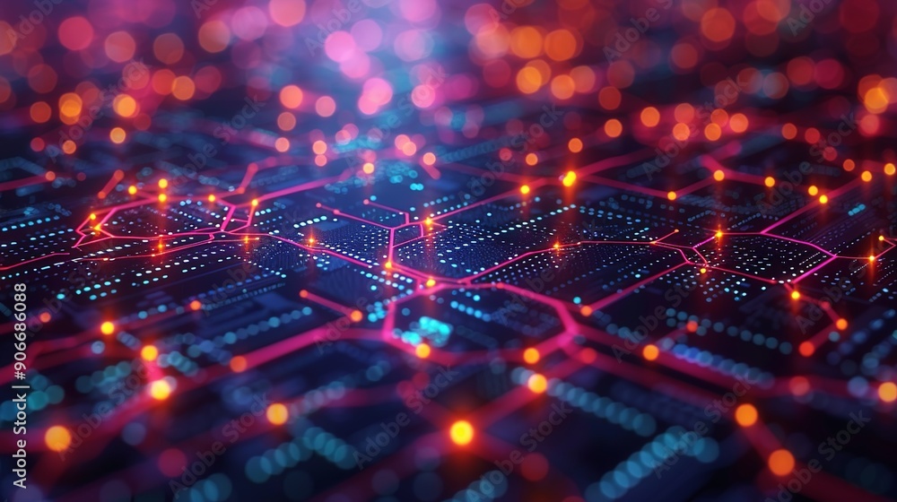 Data integration platforms depicted in a visually appealing abstract style, highlighting the benefits of combining multiple data sources for holistic analytics. high resolution Illustration, in the Data integration platforms depicted in a visually appealing abstract style, highlighting the benefits of combining multiple data sources for holistic analytics. high resolution Illustration, in the