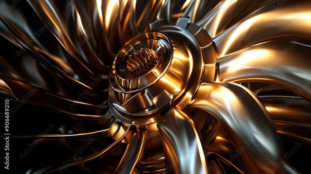 Abstract Metallic Turbine Abstract Metallic Turbine