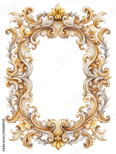 Vintage Watercolor Frame Transparent PNG