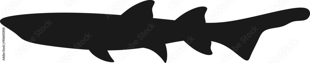 Shark Silhouette Vector Graphic Shark Silhouette Vector Graphic