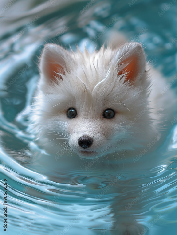 Obraz premium chihuahua puppy in water