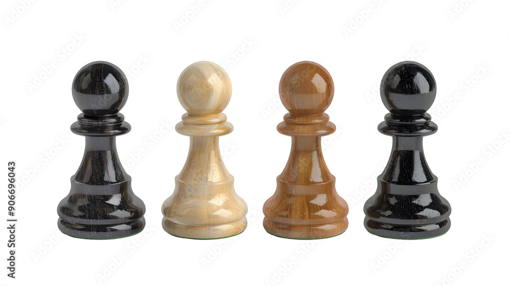 Chess pawn isolate on Transparency Background Chess pawn isolate on Transparency Background