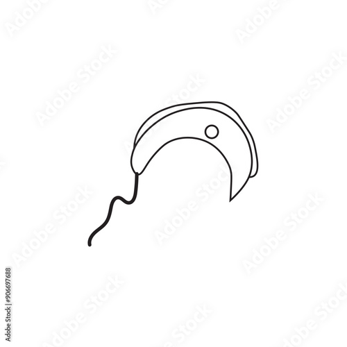 trypanosoma brucei line icon 