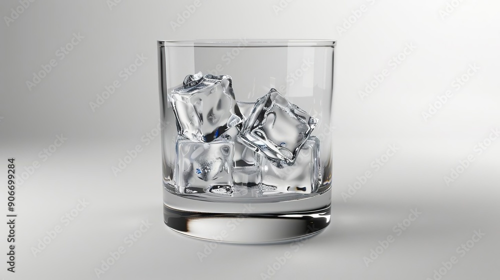 Glass with Ice Cubes Glass with Ice Cubes