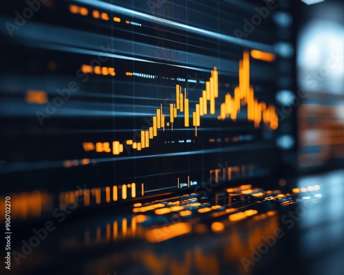 AIdriven stock market analysis, illustrating new financial tools