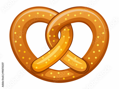  Realistic vector tasty pretzel illustration