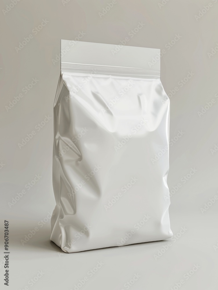 A single serving bag of food placed on a table, suitable for illustrations and photography related to meal or snack preparation A single serving bag of food placed on a table, suitable for illustrations and photography related to meal or snack preparation