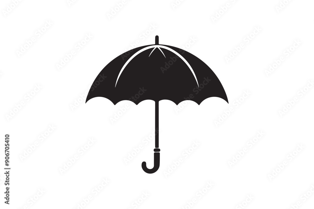 Umbrella Silhouette vector Illustration Umbrella Silhouette vector Illustration
