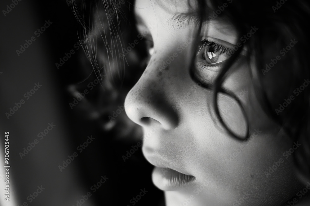 A detailed close-up of wavy hair strands flowing gently against a dark and blurred background with intricate details. A detailed close-up of wavy hair strands flowing gently against a dark and blurred background with intricate details.