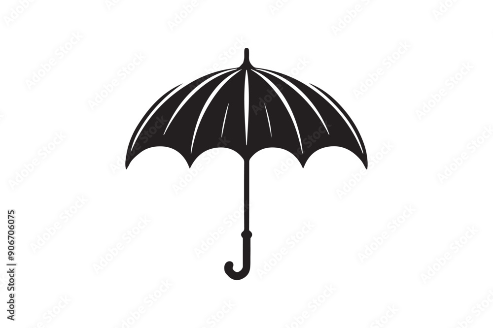 Umbrella Silhouette vector Illustration Umbrella Silhouette vector Illustration