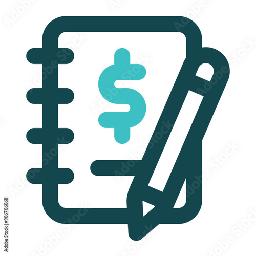 bookkeeping icon for illustration