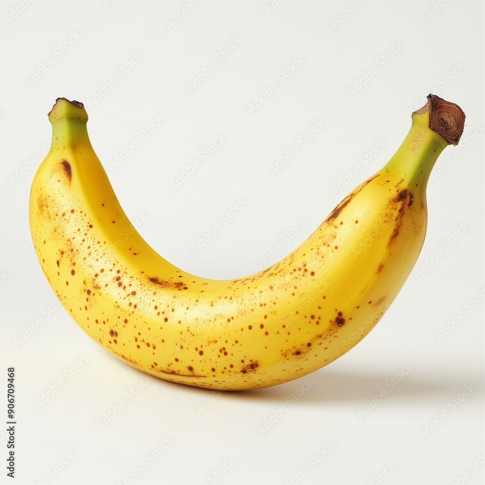 Fruit, a fresh banana on a white background Fruit, a fresh banana on a white background
