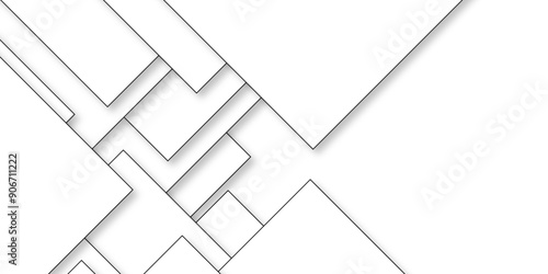 Abstract industrial Design random lines black on white background.Geometric seamless minimalist pattern with straight lines design.luxury black geometric random chaotic lines.squares and triangle line