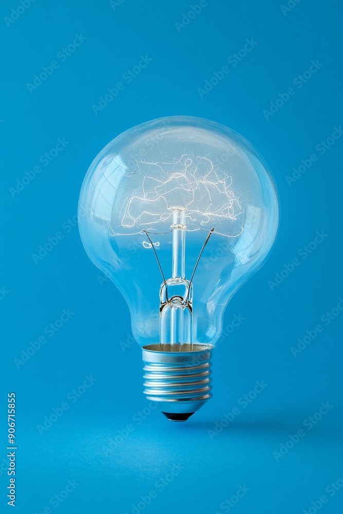 Brain-shaped lightbulb, innovative thinking. Brain-shaped lightbulb, innovative thinking.