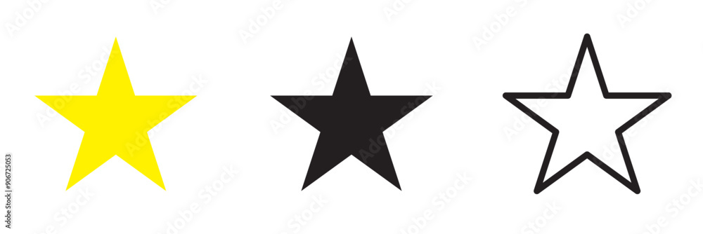 Obraz premium modern simple star vector illustration