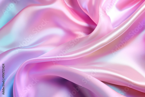 Processed collage of Iridescent fabric trendy cloth holographic texture. Background for banner