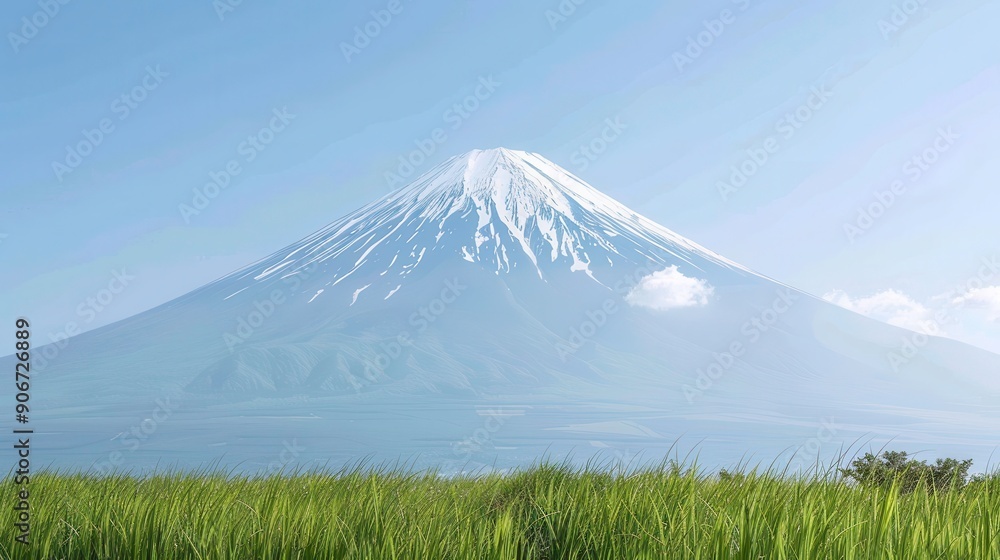 Naklejka premium Majestic Sunrise or Sunset over the Mountains