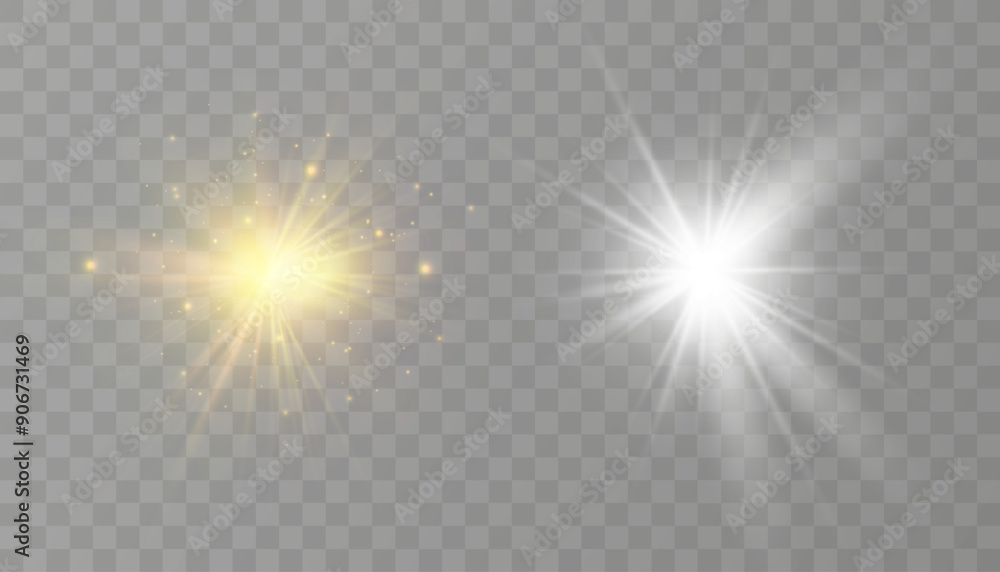 Glow light effect. Star burst with sparkles.Sun. Glow light effect. Star burst with sparkles.Sun.