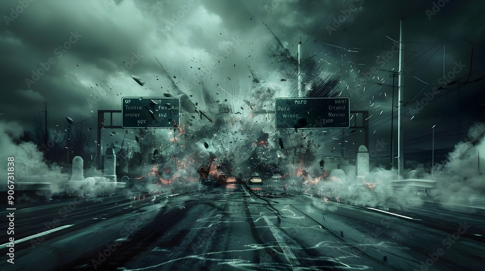 High speed in traffic accelerates death, dangerous of high speed, The terrible consequences of high speed in traffic High speed in traffic accelerates death, dangerous of high speed, The terrible consequences of high speed in traffic