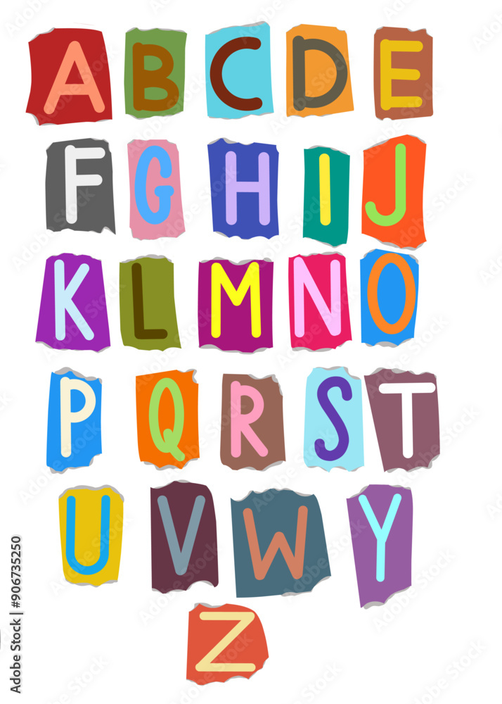 handwritten alphabet clipart set, font Design Element with retro style handwritten alphabet clipart set, font Design Element with retro style
