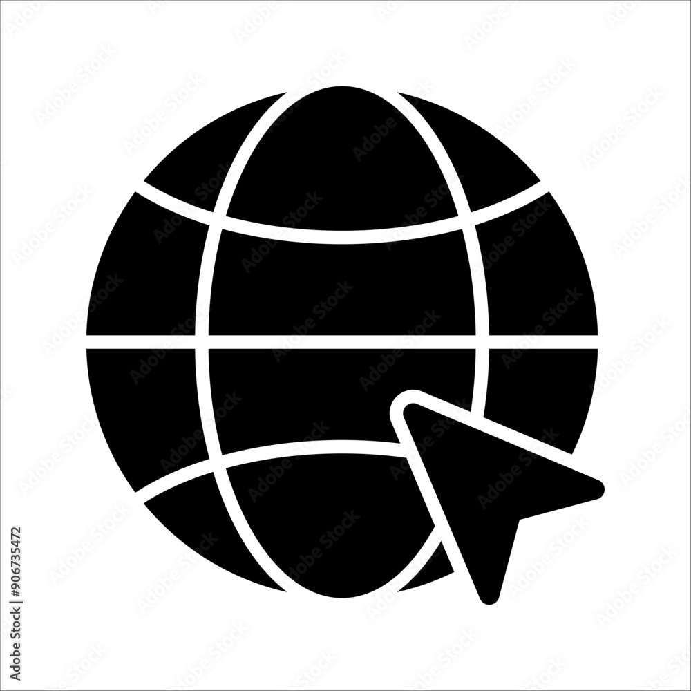 Go to Website Icon Vector Illustration Go to Website Icon Vector Illustration