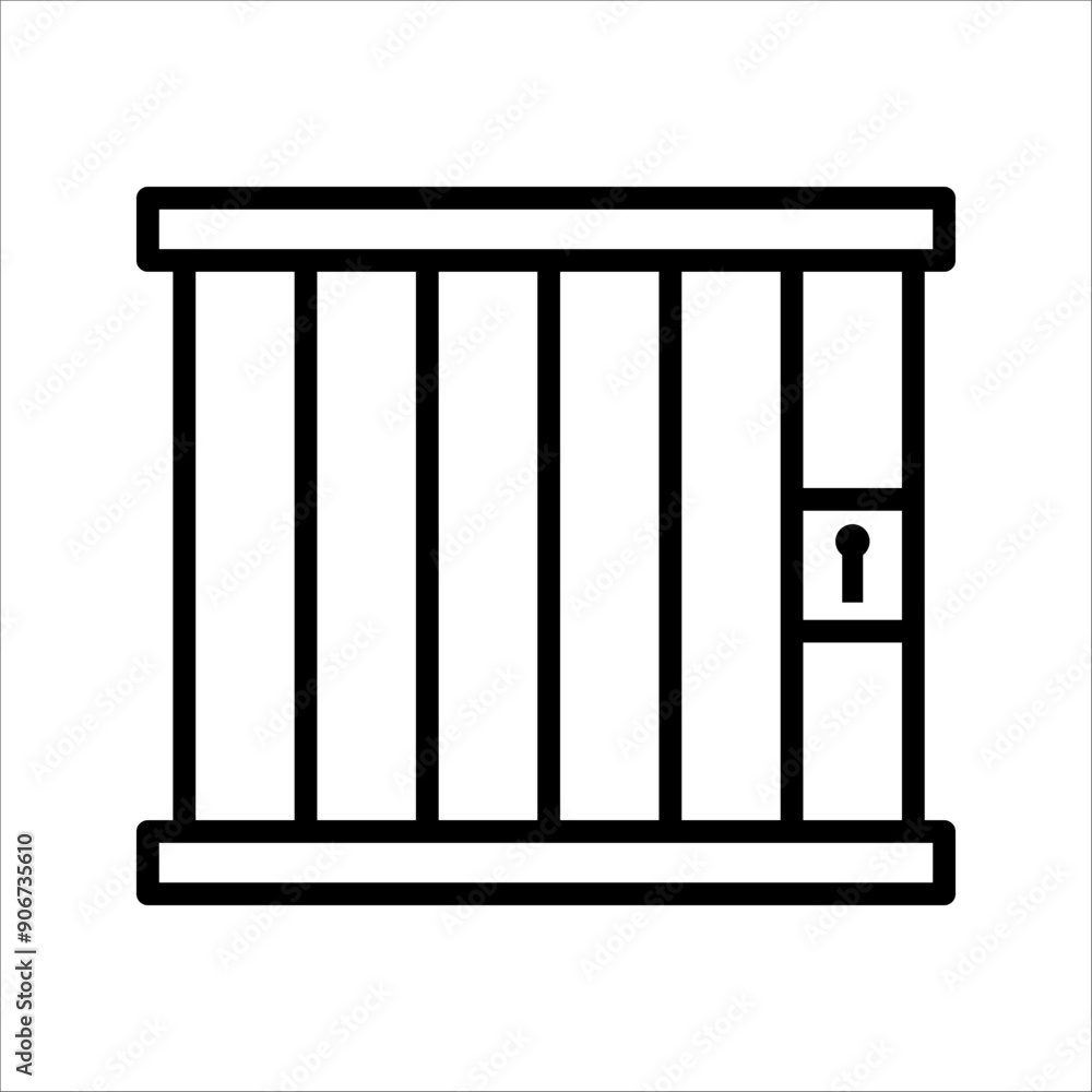 Jail icon vector logo template Jail icon vector logo template