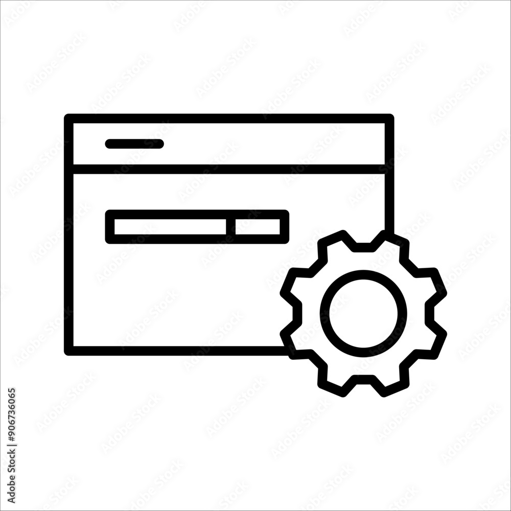 SEO website optimization Icon set. Symbol isolated white background. vector illustration. color editable.