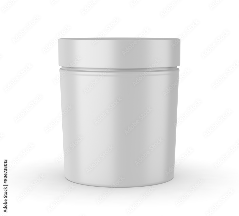 Blank multi purpose jar template 3d render. Blank multi purpose jar template 3d render.
