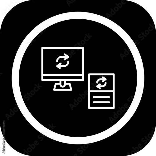 Data Synchronization Icon Design