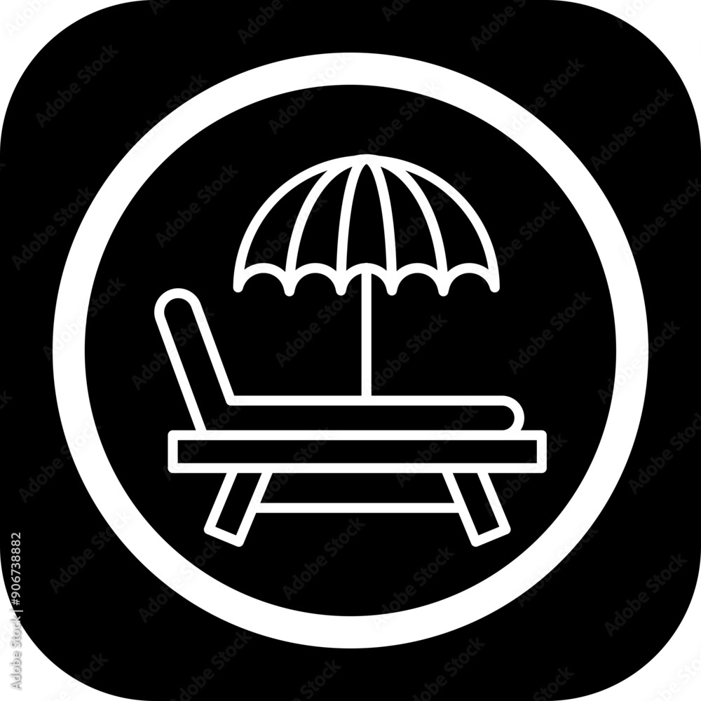Sunbed Icon Design