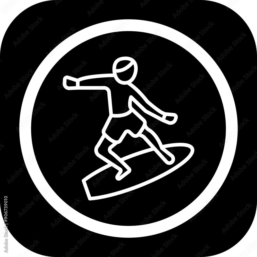 Surfing Icon Design Surfing Icon Design
