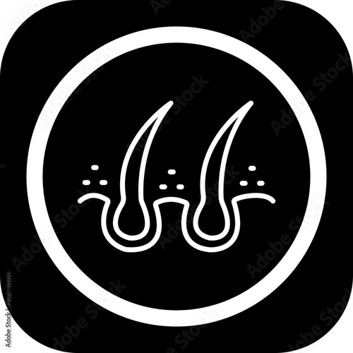 Hair Follicle Icon Design