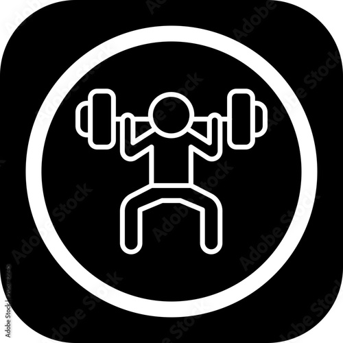 Weight Lifting Icon Design