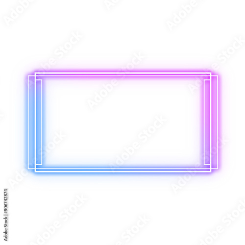 frame rectangle light neon