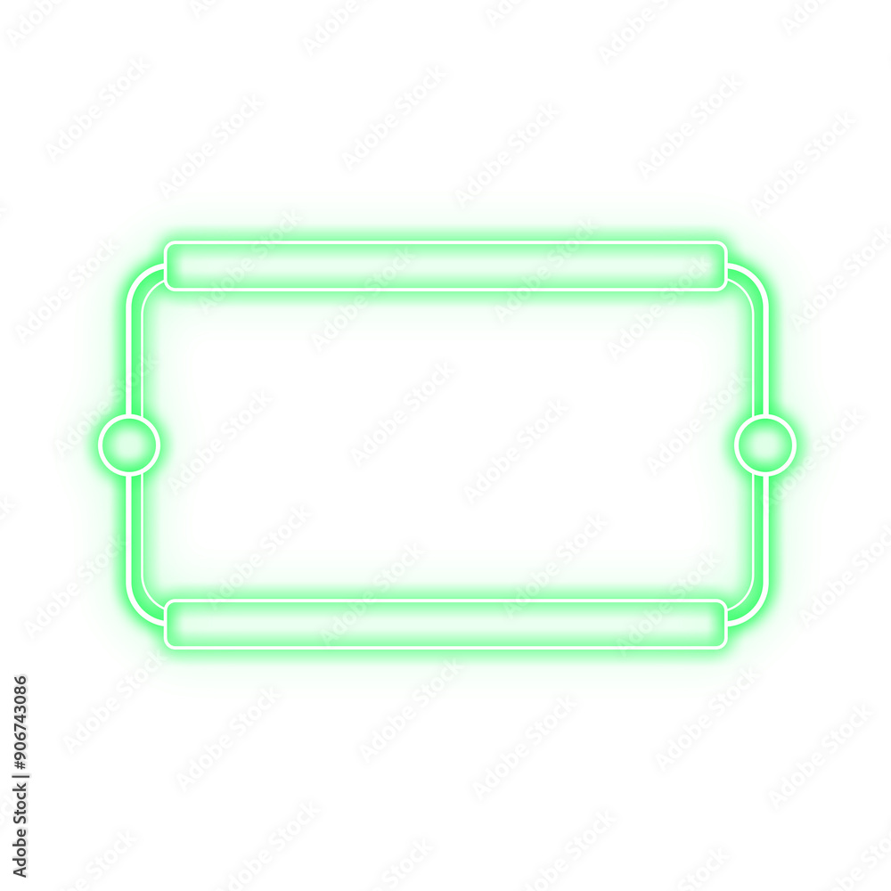 frame rectangle light neon and side circle frame rectangle light neon and side circle