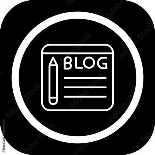Blogging Icon Design