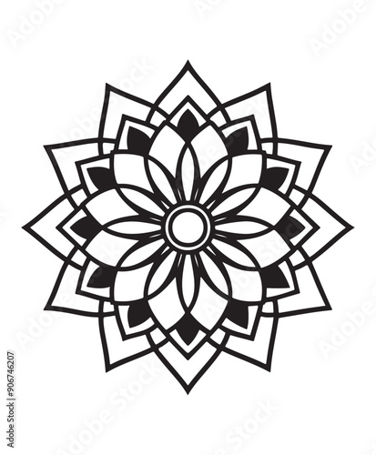 mandala vector art,graphics mandalas icons set,vintage illustration mandala clipart,vector mandalas flat style artwork design