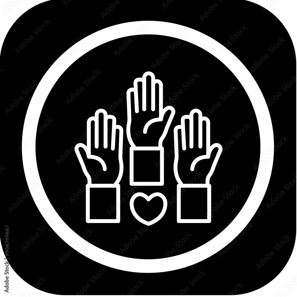 Volunteering Vector Icon Design Volunteering Vector Icon Design