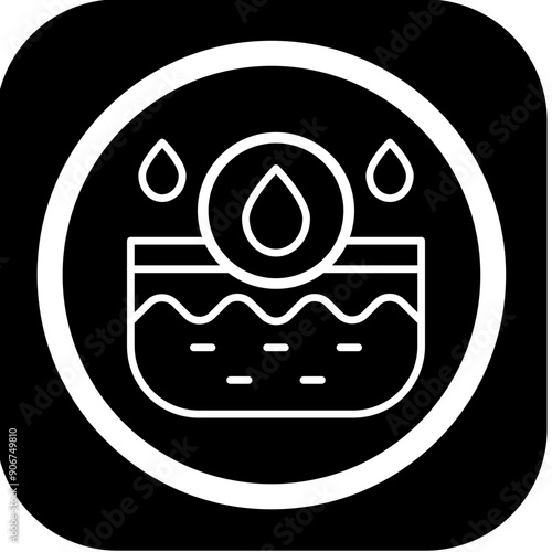 Oil Skin Vector Icon Design
