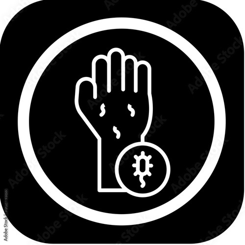 Hand Allergy Vector Icon Design