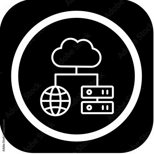 Hosting Vector Icon Design