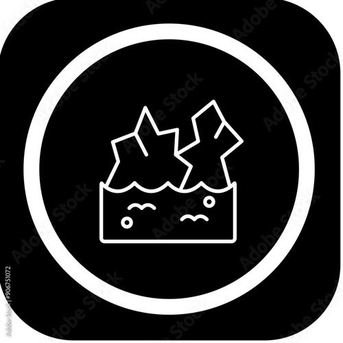 Glacier Vector Icon Design