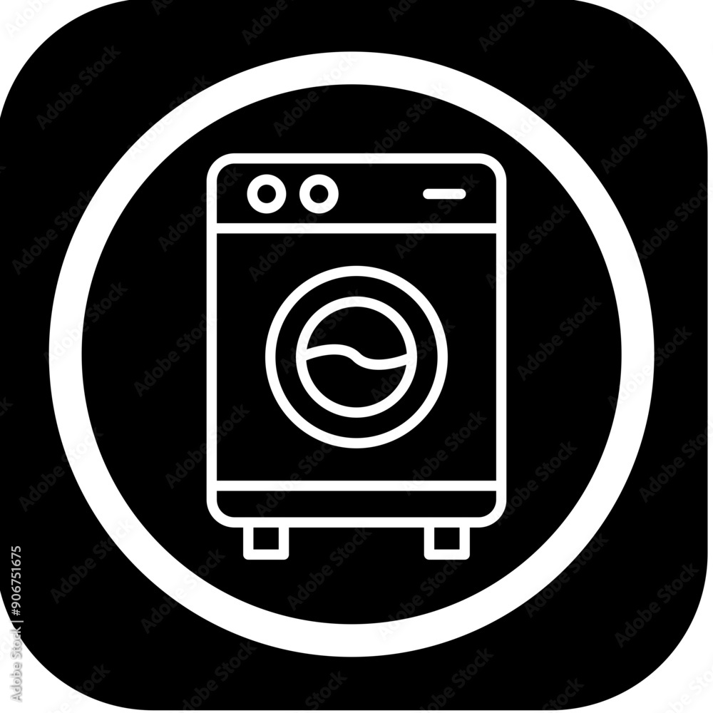Washing Machine Icon Design Washing Machine Icon Design