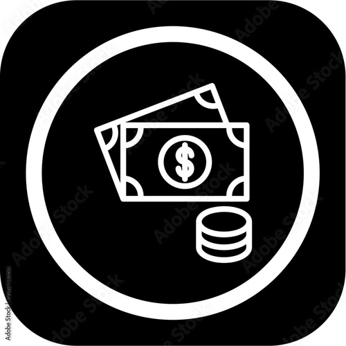 Obraz na plátně Cash Money Icon Design