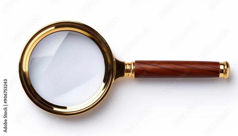 magnifier isolated on white. Generated image magnifier isolated on white. Generated image
