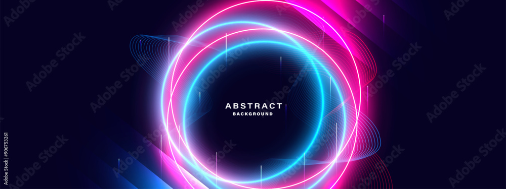 Abstract futuristic background with glowing neon light effect.Vector illustration.
Abstract futuristic background with glowing neon light effect.Vector illustration.