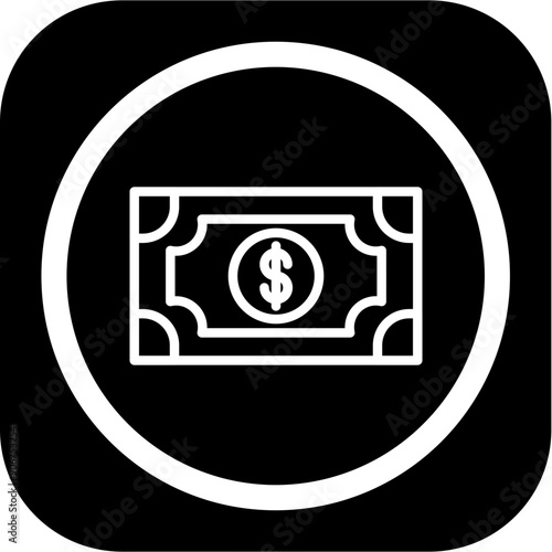 Obraz na plátně Banknote Icon Design