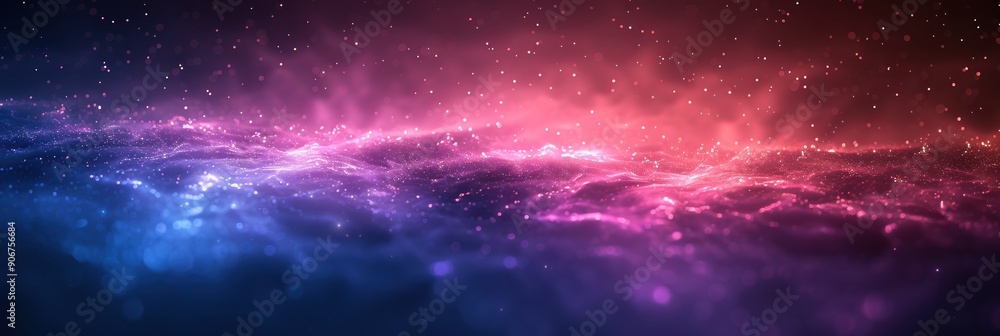 Naklejka premium Abstract Cosmic Landscape