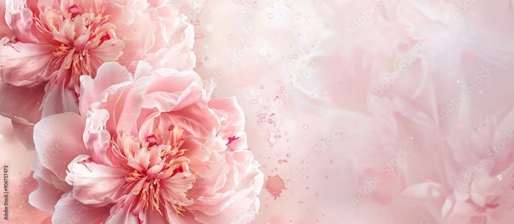 Pink Peonies in a Dreamy Setting Pink Peonies in a Dreamy Setting