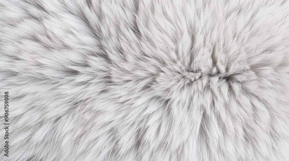 Close-up of Fluffy Gray Fur Texture Close-up of Fluffy Gray Fur Texture